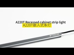 Lámpara de banda del armario encasillado