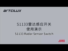Sensor de radar Panel de partición de inducción LED Switch Touch Armario de muebles PIR