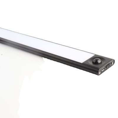 Sensor de movimiento Luz LED de aluminio para armarios y muebles Sombra de vidrio helado de 400 mm