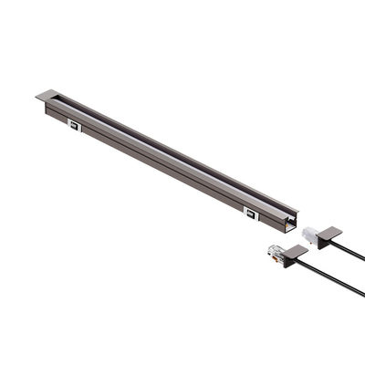 A2Q06 Luz de banda iluminada diagonal recortada PC aleación de aluminio SMD2219 cuentas 5W/7.5W DC12V/24V para corte a longitud